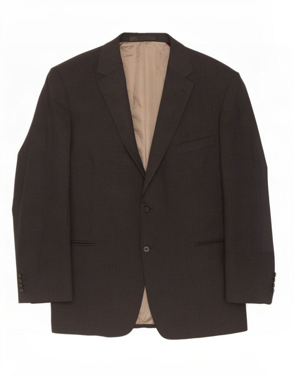 Marks & Spencer Chaqueta tipo blazer de 2 botones para hombre UK 46 XL Lana gris