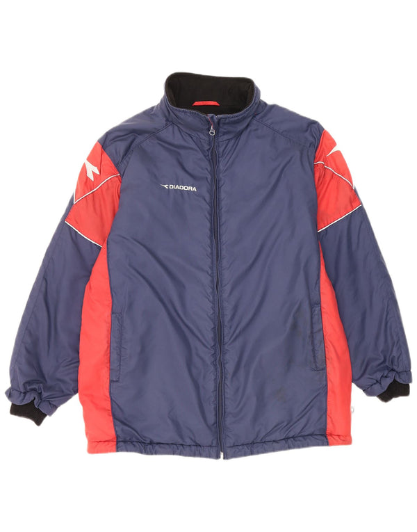 Diadora Chaqueta de chándal para niño 11-12 años XL Azul Marino Colorblock