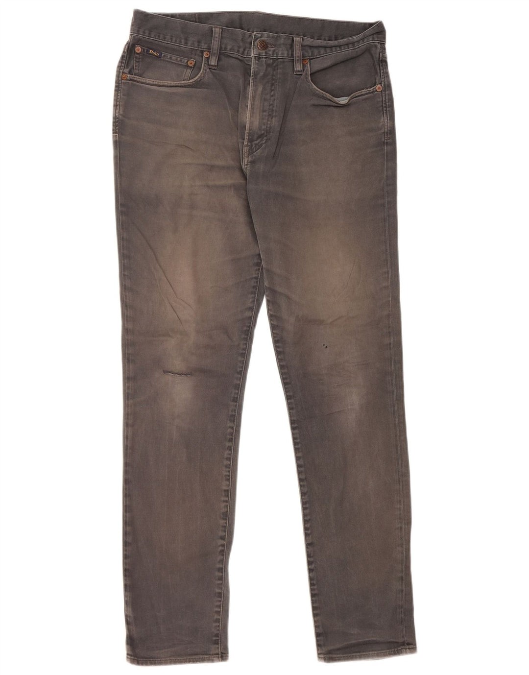 Ralph Lauren Vaqueros ajustados para hombre W32 L32 Algodón gris