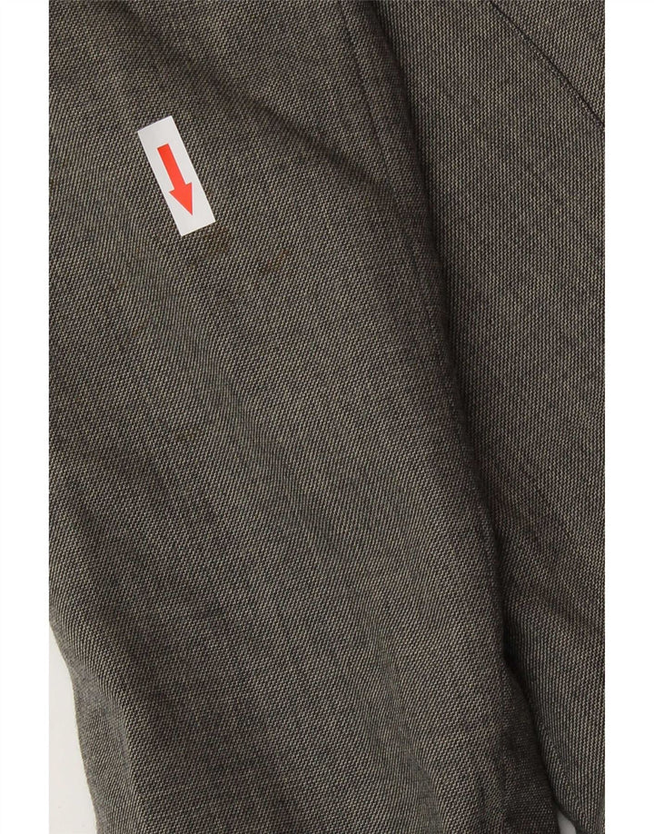 Vintage mujer chaqueta blazer de doble pecho IT 44 lana gris medio