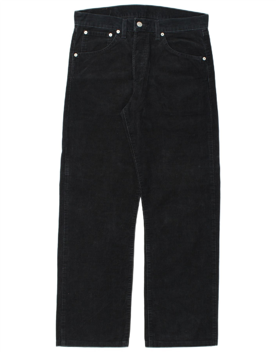 LEVI'S Pantalón recto de pana 551 para hombre W33 L30 Algodón negro