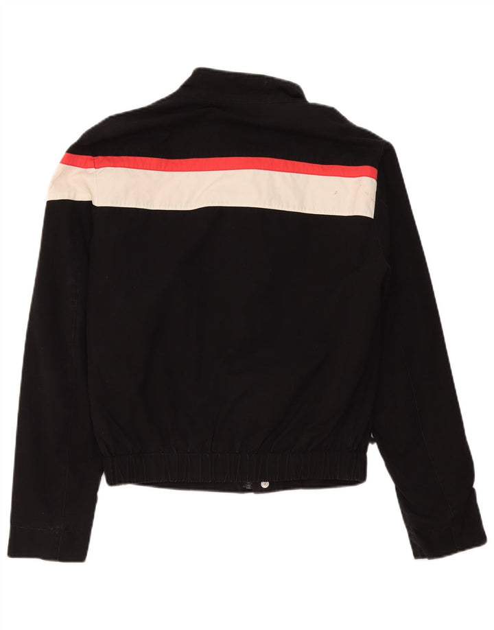 Bikkembergs Chaqueta bomber para mujer UK 44 Mediana Negro Colorblock Algodón