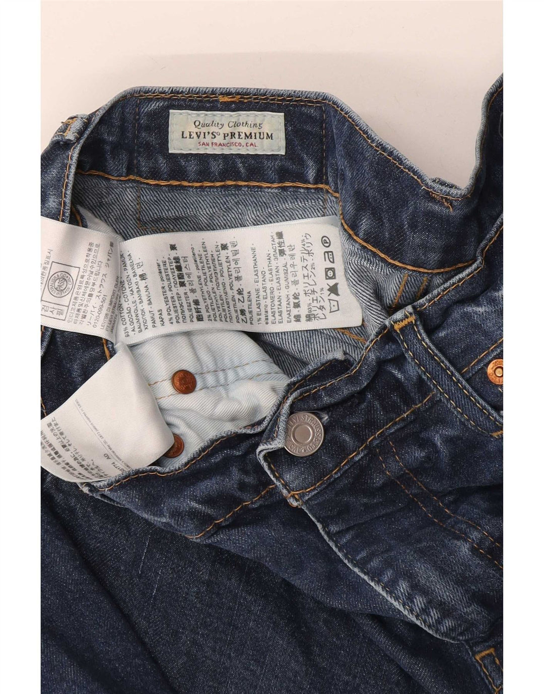 Vaqueros Levi's Hombre Slim W30 L30 Algodón Azul