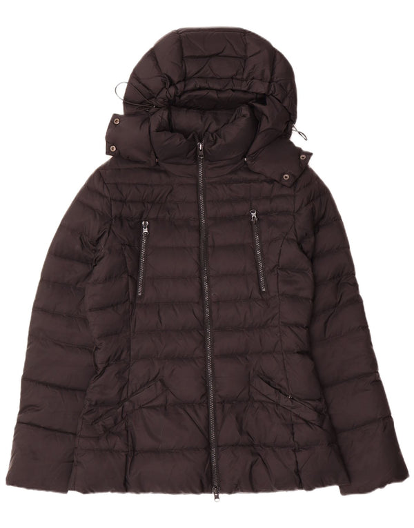 Chaqueta acolchada con capucha Benetton Mujer IT 42 Medium Black