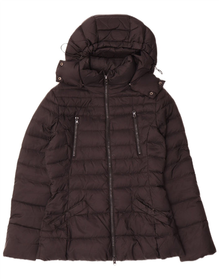 Chaqueta acolchada con capucha Benetton Mujer IT 42 Medium Black