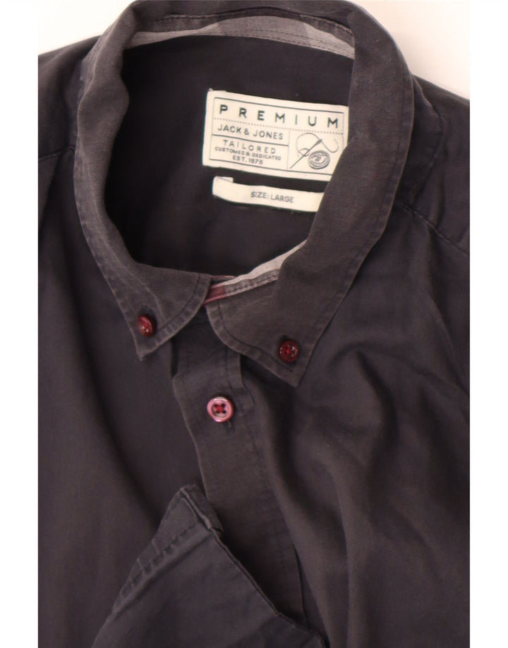 Camisa Jack & Jones para hombre grande azul marino