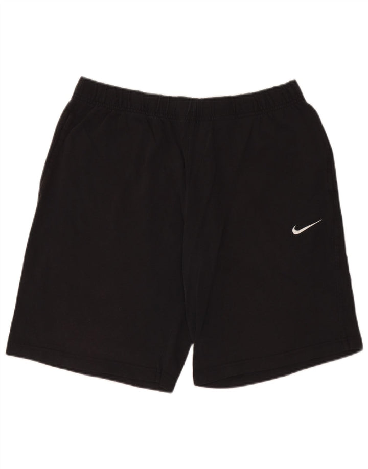 Nike - Pantalones cortos deportivos para hombre, talla grande, algodón negro