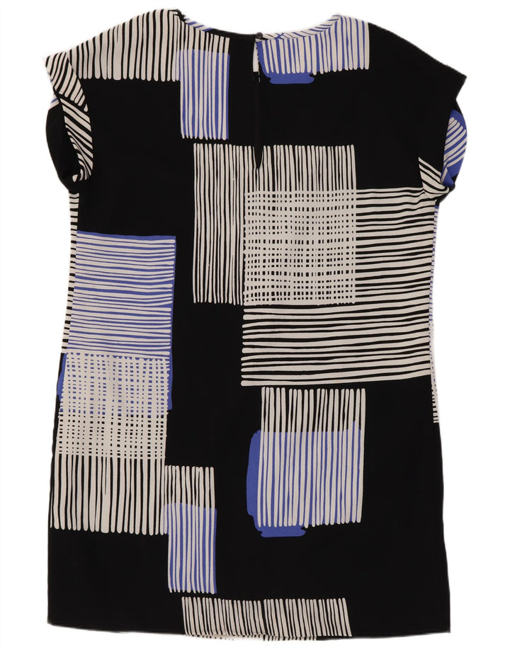 Next Vestido recto para mujer UK 44 Poliéster geométrico negro grande