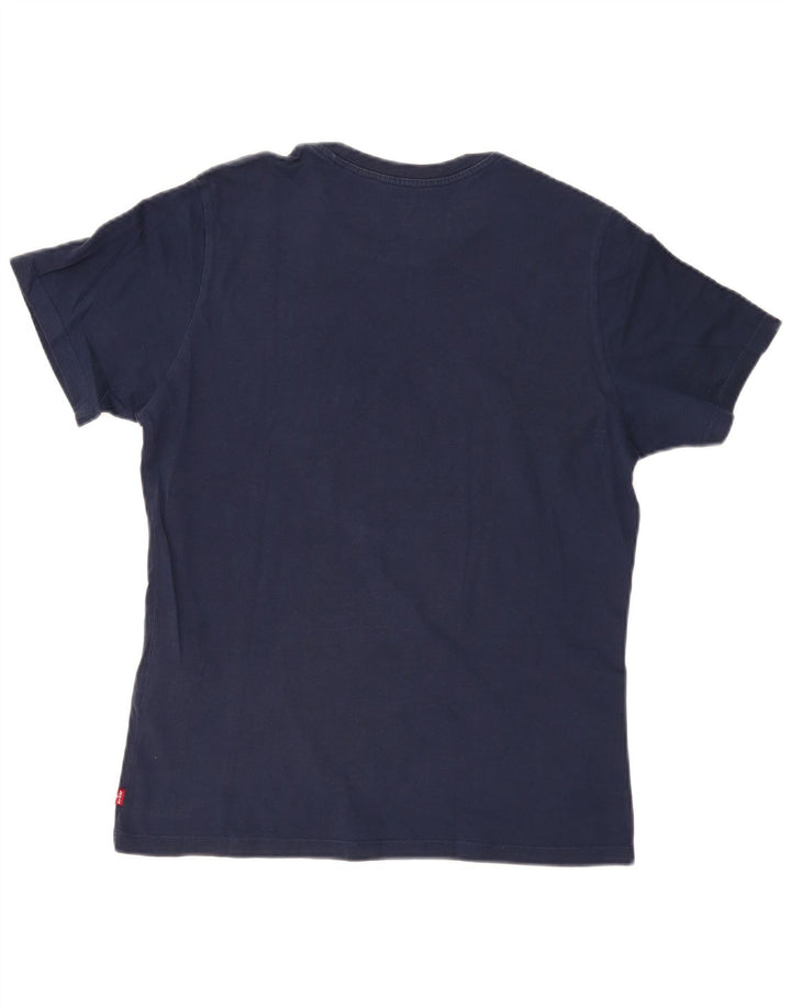 LEVI'S Camiseta gráfica para hombre Top Small Azul marino