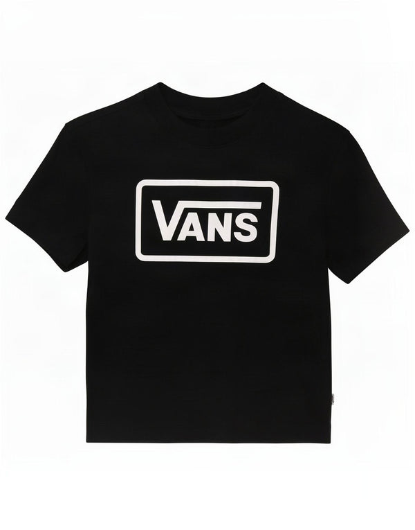 Vans - Camiseta corta con gráfico para mujer, talla 6, XS, color negro