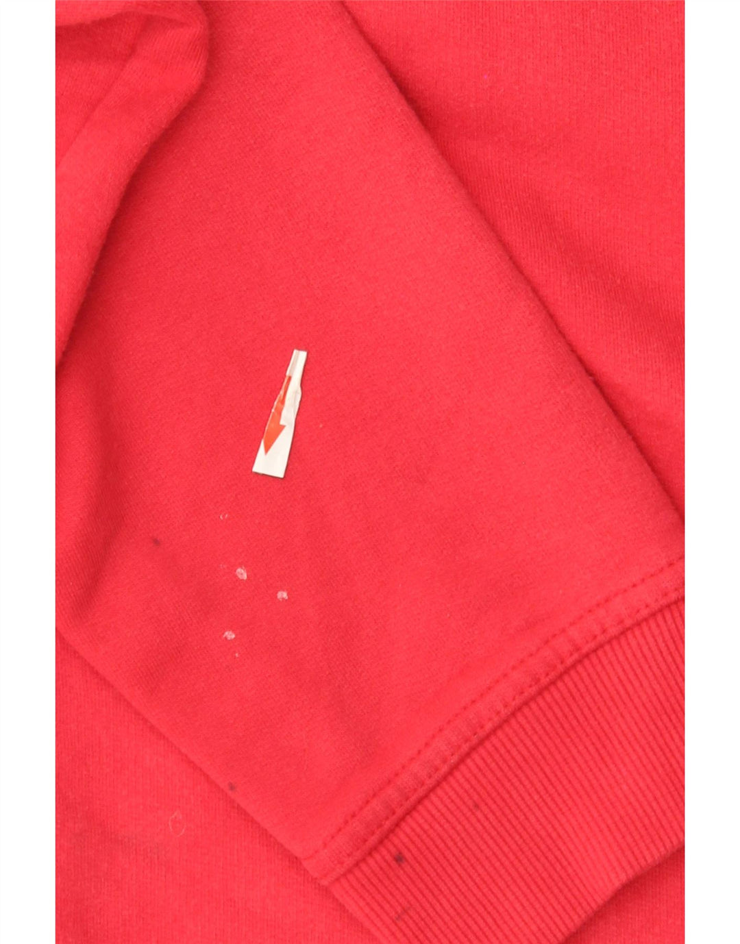 Crew Clothing - Sudadera con cuello y cremallera para hombre, jersey de algodón rojo mediano