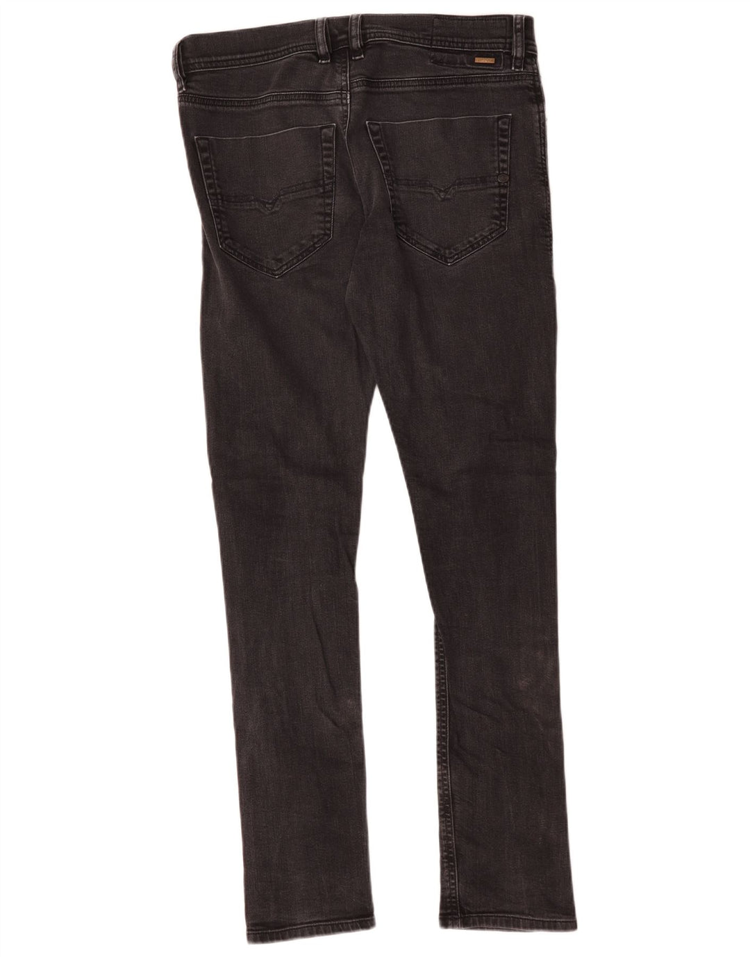 Diesel Hombre Zanahoria Slim Jeans W30 L32 Algodón Negro
