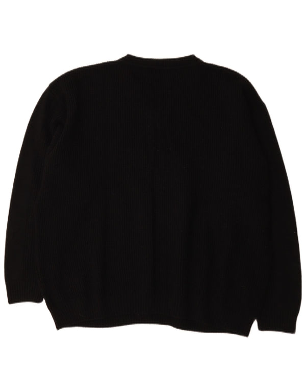Engbers Jersey con cuello en V para hombre EU 54 XL Lana a rayas negras
