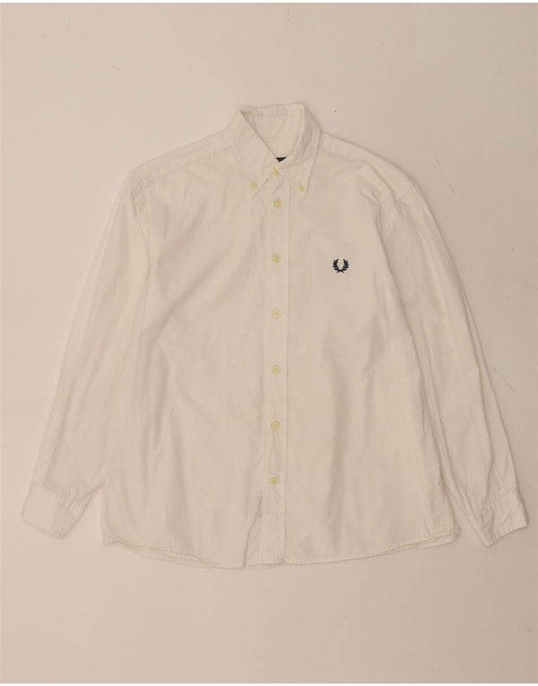 Fred Perry Camisa Niño 11-12 Años Blanco Algodón