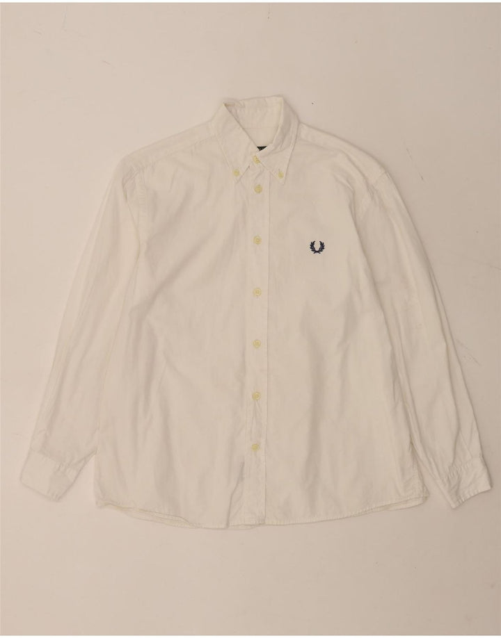Fred Perry Camisa Niño 11-12 Años Blanco Algodón