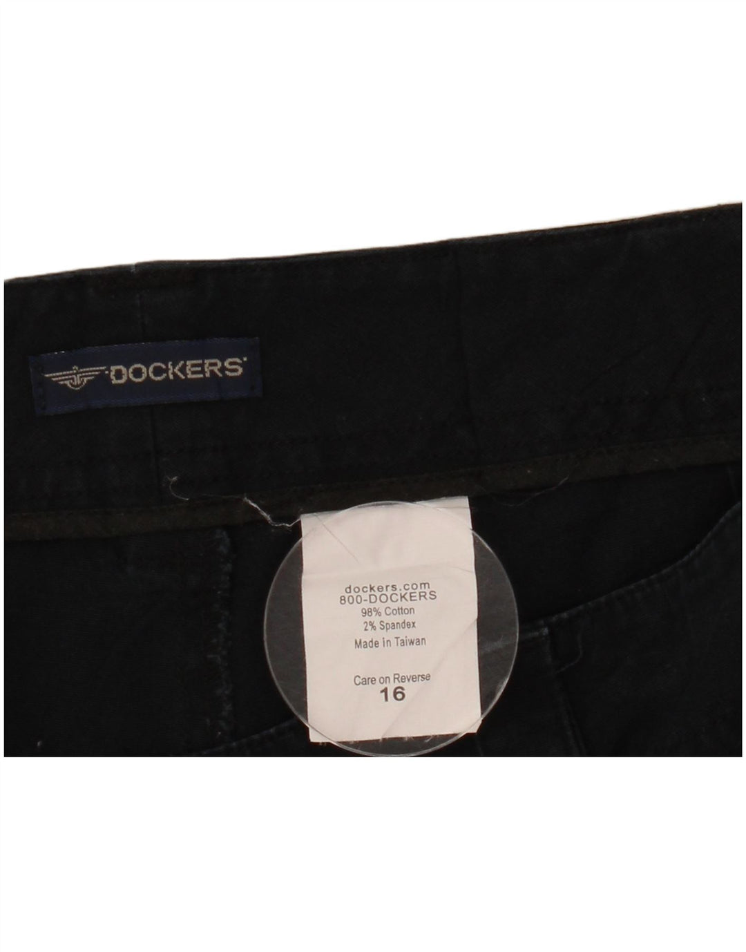 Dockers Pantalones calientes para mujer US 16 2XL W38 Azul marino Algodón
