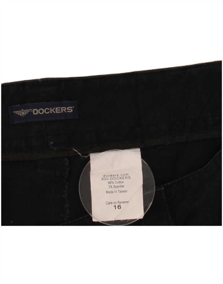 Dockers Pantalones calientes para mujer US 16 2XL W38 Azul marino Algodón