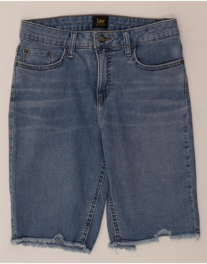 Lee - Pantalones cortos de mezclilla para mujer US 6 mediano W28 algodón azul