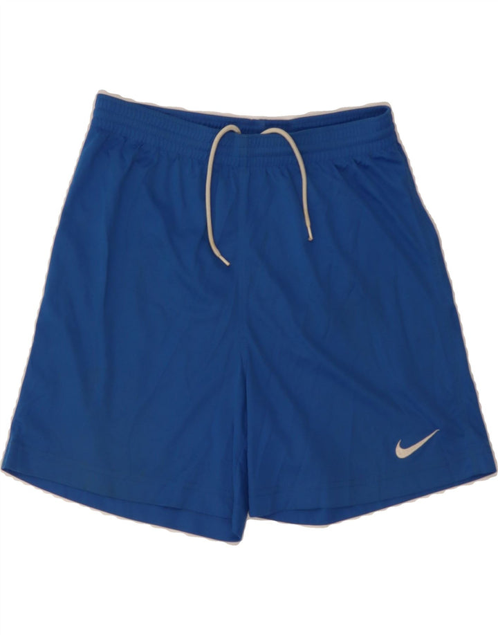 NIKE Boys Sport Shorts 12-13 Years Large Blue Polyester Vintage Nike and Second-Hand Nike from Messina Hembry 