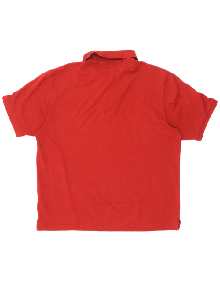 Champion Polo De Ajuste Fácil Para Hombre Grande De Algodón Rojo