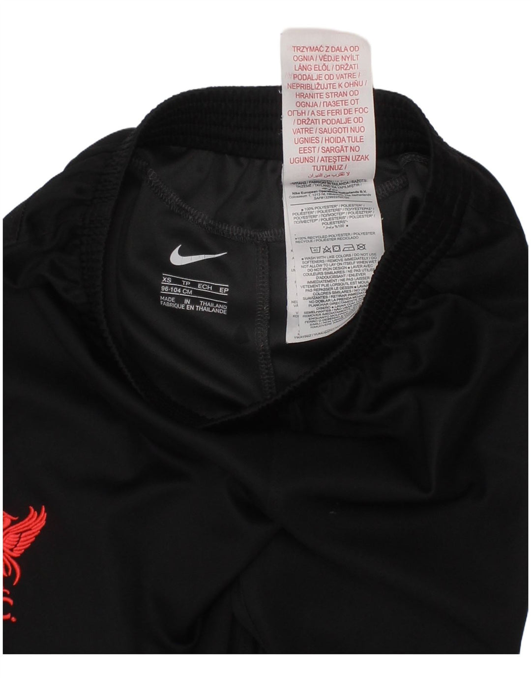 Nike Boys Liverpool Sport Shorts 2-3 años XS Negro Poliéster
