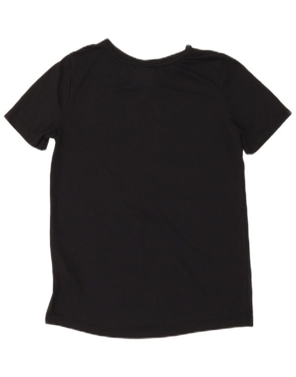 NIKE Camiseta gráfica para mujer UK 6 XS Negro Poliéster