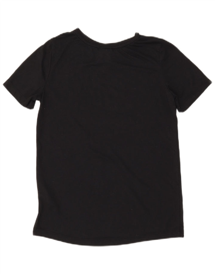 NIKE Camiseta gráfica para mujer UK 6 XS Negro Poliéster