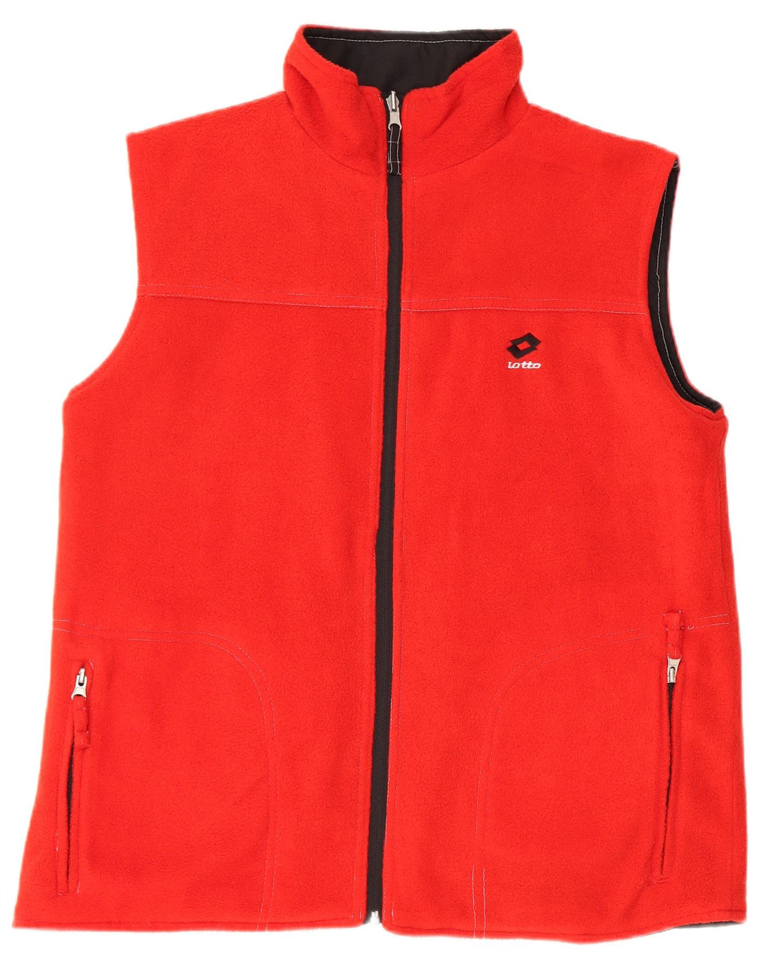 Lotto Chaleco Reversible Gráfico para Hombre UK 36 Small Poliéster Negro
