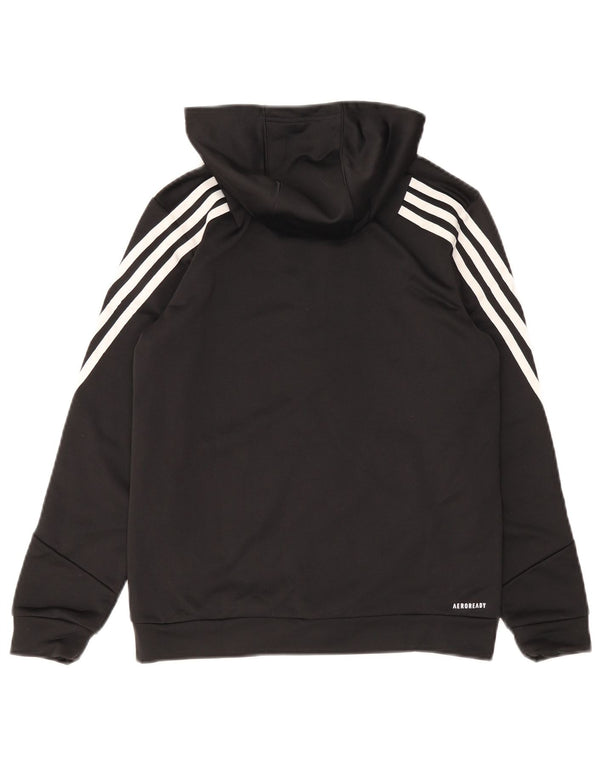 Adidas Aeroready Zip Sudadera con capucha para mujer UK 4 XS Negro
