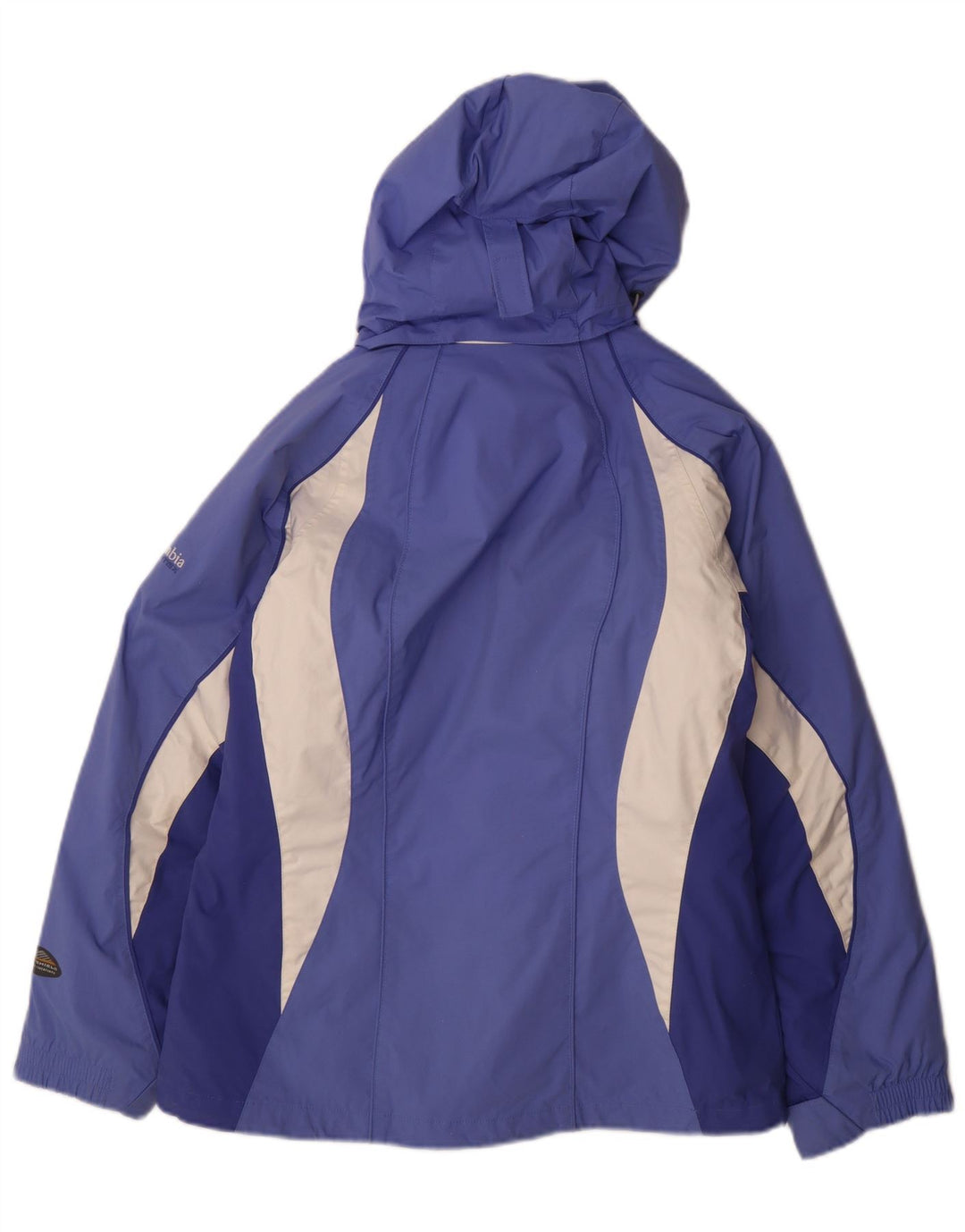 Columbia Chaqueta Cortavientos Interchange para Mujer UK 40 Small Azul Colorblock