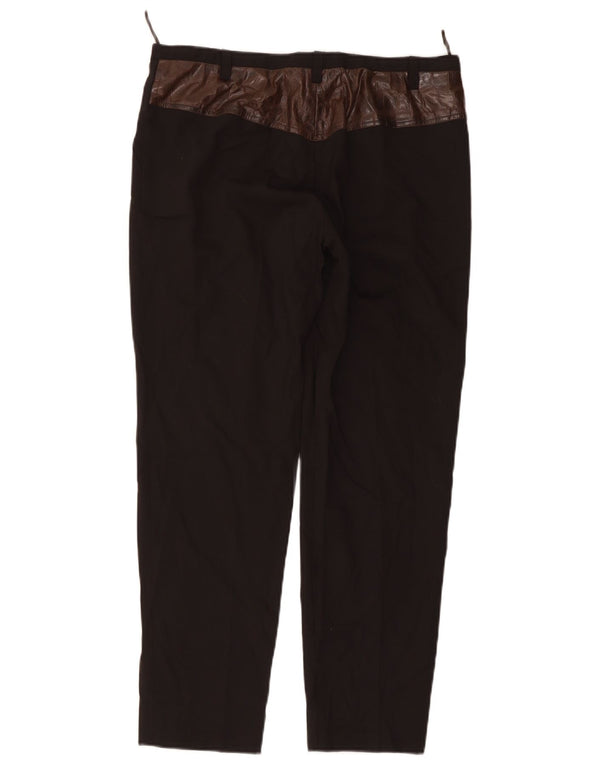Prada Pantalones de traje ajustados de cintura alta para mujer IT 46 Large W34 L28 Marrón