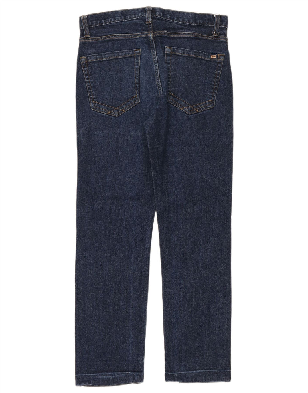 Vans Vaqueros Rectos Mujer W28 L26 Algodón Azul Marino