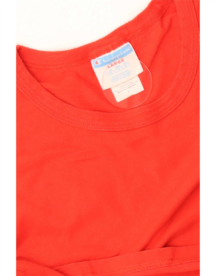 Champion Camiseta para hombre Top Large Red Cotton