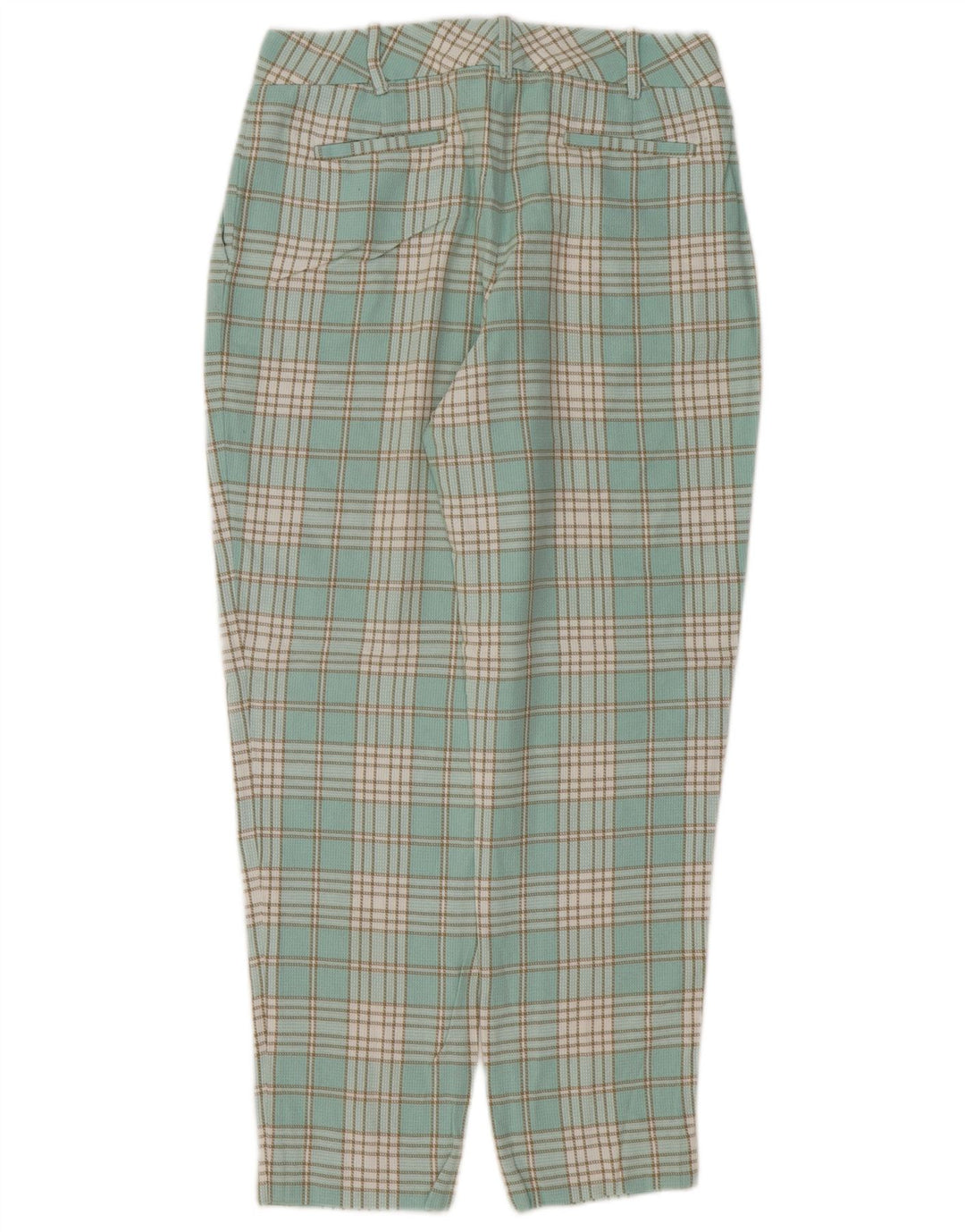PENDLETON Womens Pegged Chino Trousers US 4 Small W30 L28 Turquoise Check