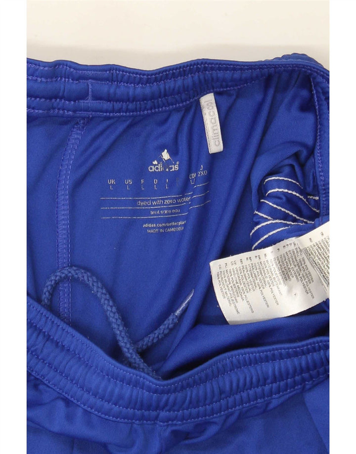 Adidas Mens Climacool Sport Shorts Grande Azul Colorblock Poliéster