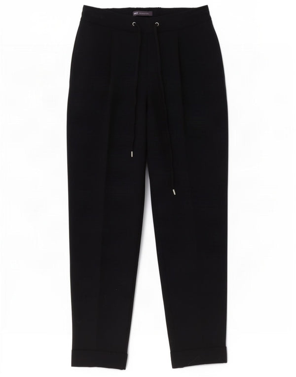 Marks & Spencer Pantalones Casuales Rectos para Mujer UK 8 Small W28 L27 Negro