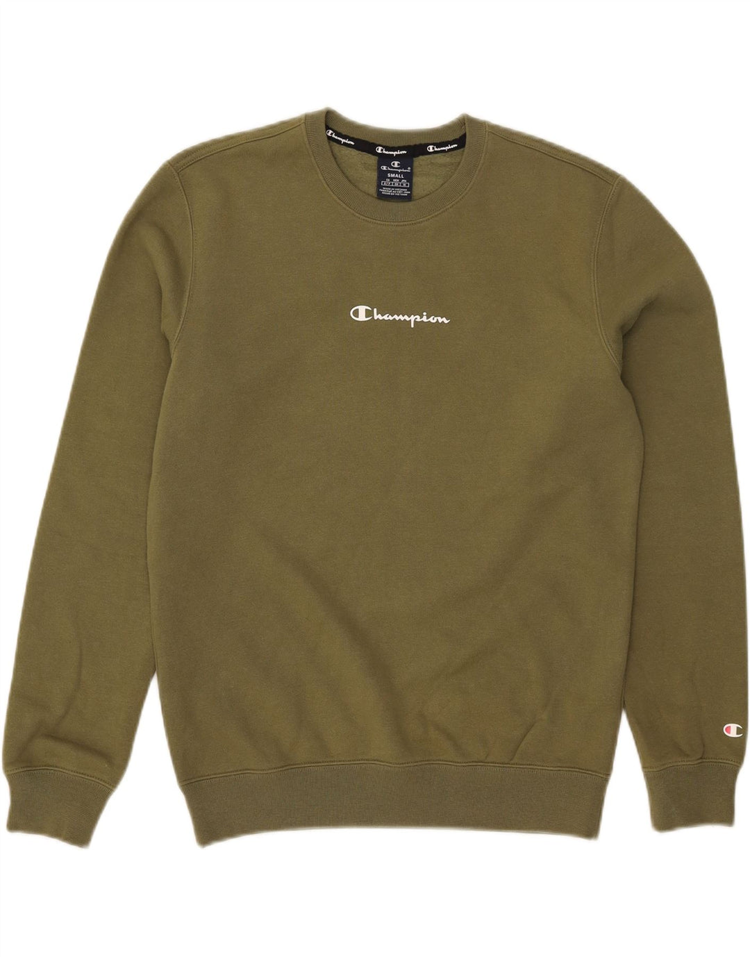 Champion Sudadera Jumper Small Khaki Algodón Hombre