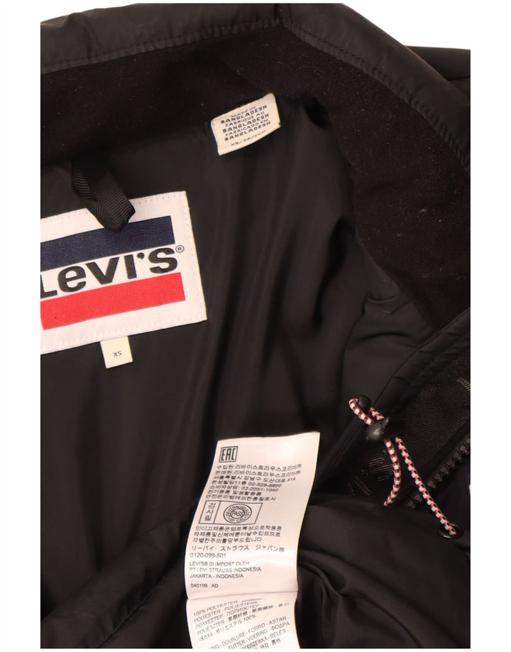 Levi's Chaqueta acolchada holgada para mujer UK 6 XS Poliéster negro