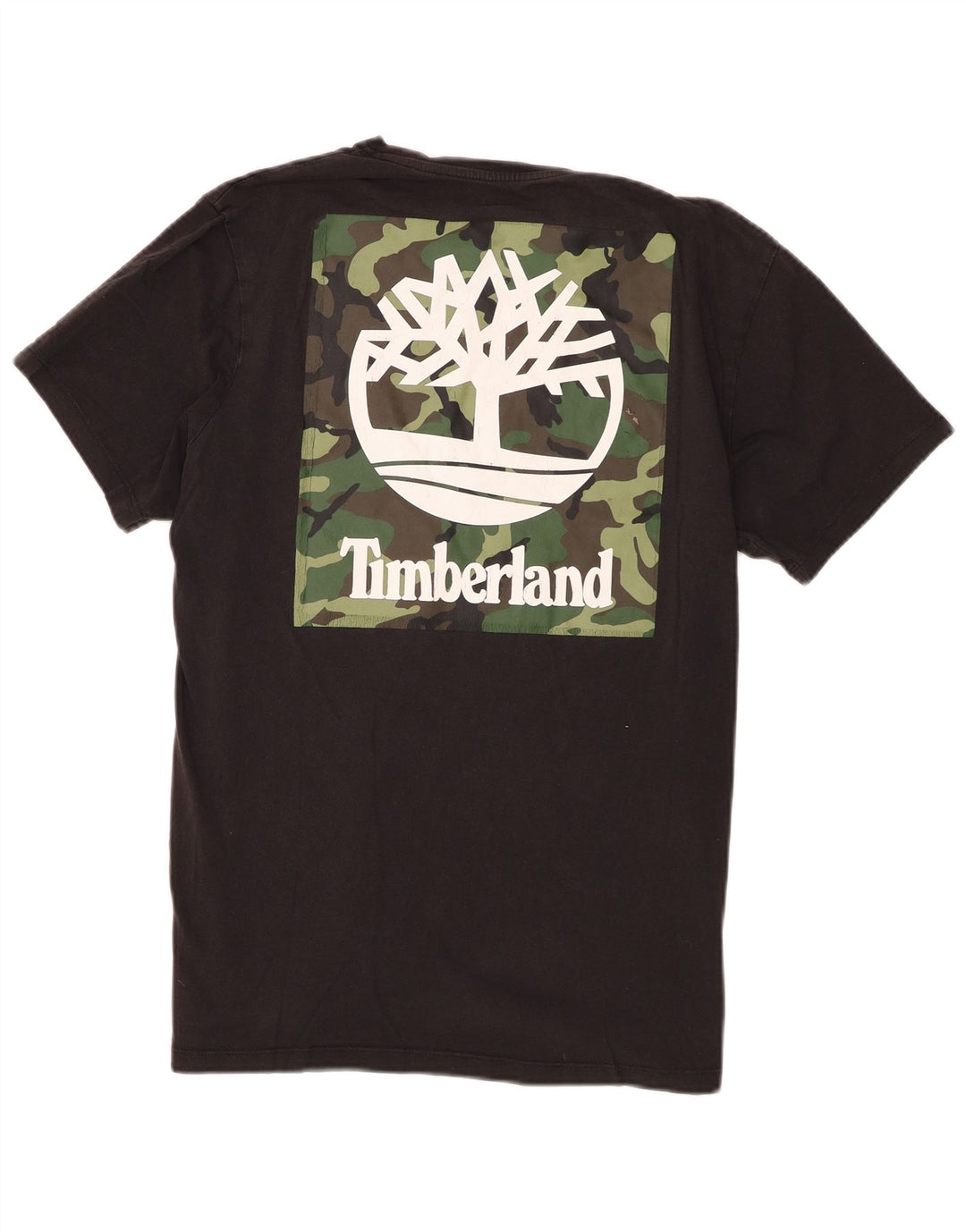 Timberland - Camiseta gráfica para hombre, talla pequeña, algodón negro