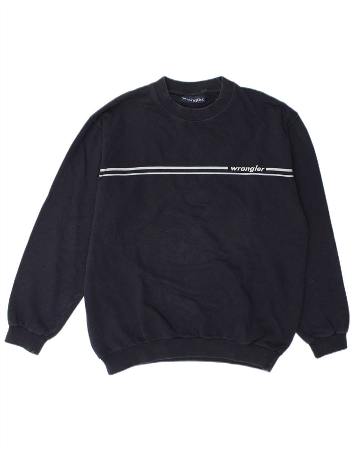 Wrangler Hombre Sudadera Gráfica Jumper Medium Azul Marino Algodón