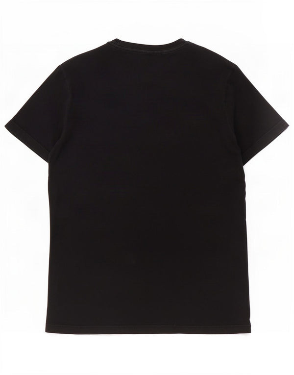 Dondup - Camiseta gráfica para hombre, talla mediana, algodón negro