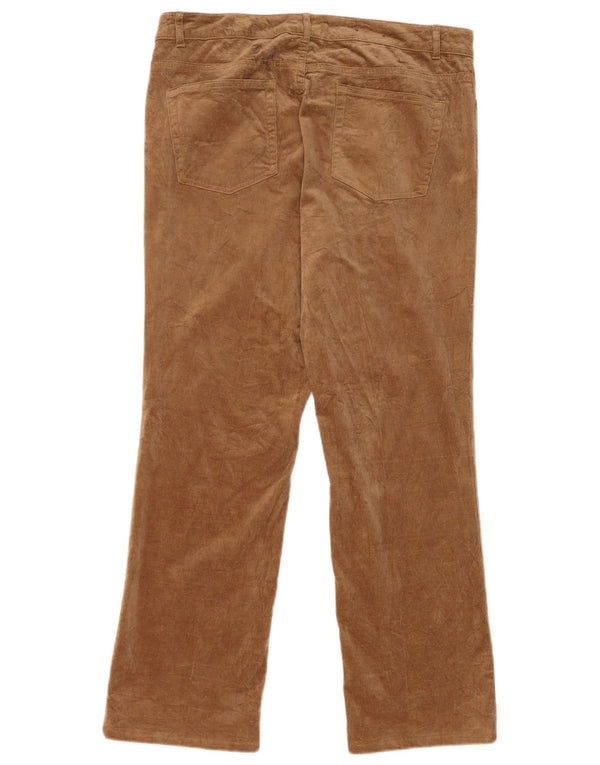 Chaps Pantalones rectos de pana para mujer US 14 XL W36 L29 Algodón beige