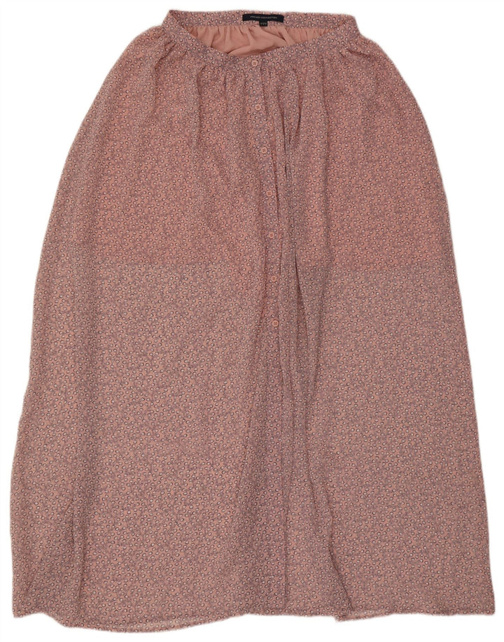 Falda larga para mujer de French Connection UK 40 Mediana W30 Poliéster floral rosa