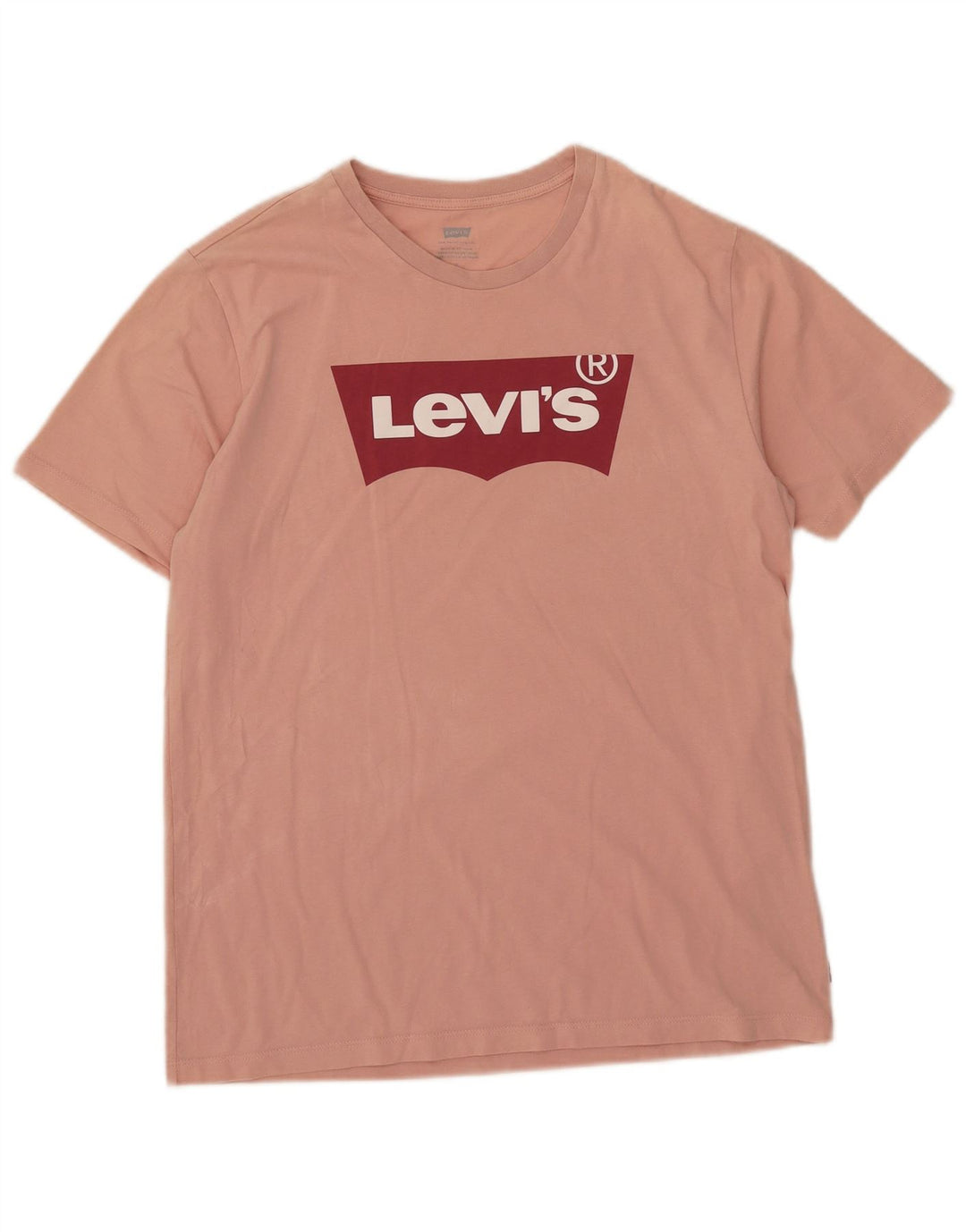 Levi's Camiseta gráfica para hombre Top de algodón rosa medio