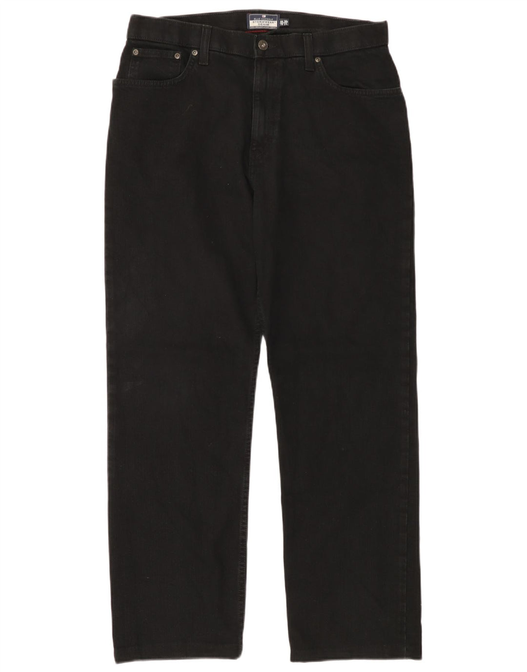 MARKS & SPENCER Vaqueros rectos para hombre W34 L31 Algodón negro