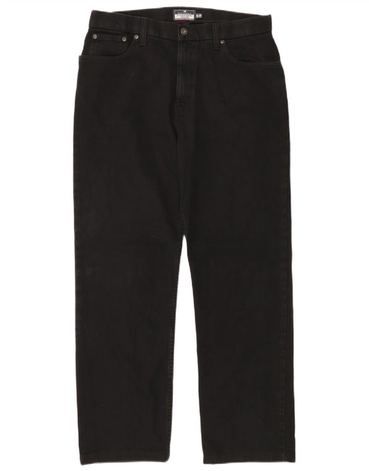 MARKS & SPENCER Vaqueros rectos para hombre W34 L31 Algodón negro