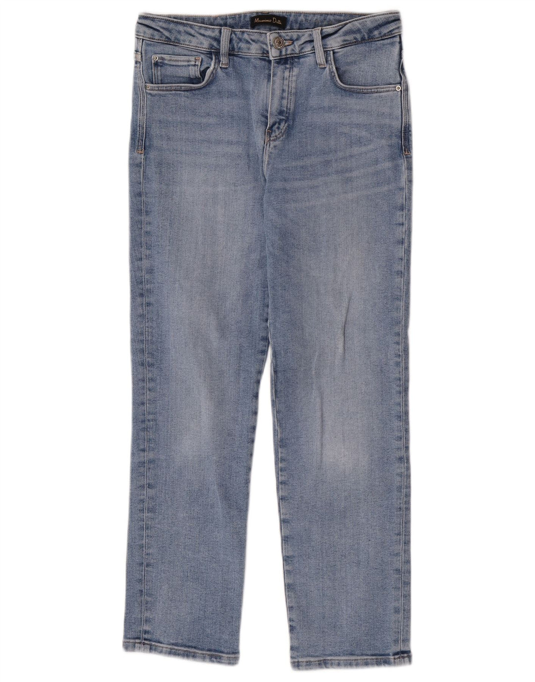 Massimo Dutti Jeans Rectos Mujer EU 38 Small W28 L27 Azul