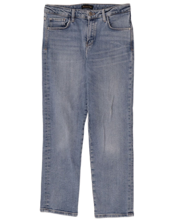 Massimo Dutti Jeans Rectos Mujer EU 38 Small W28 L27 Azul