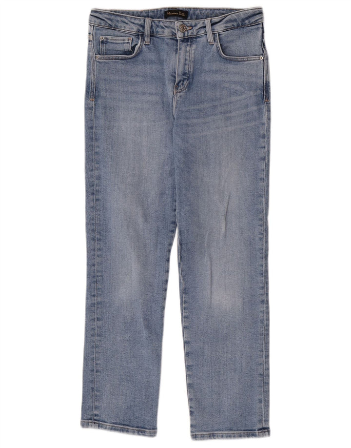 Massimo Dutti Jeans Rectos Mujer EU 38 Small W28 L27 Azul