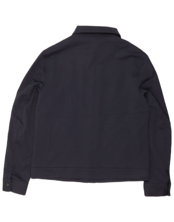 Zara Chaqueta Bomber para Hombre UK 40 Grande Poliéster Azul Marino